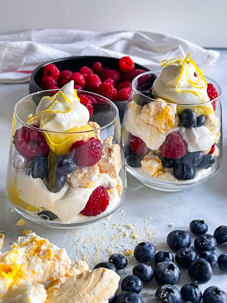 Eton Mess with Lemon Curd & Berries